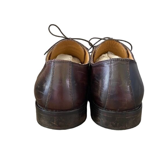 Mercanti Fiorentini Italy 2665 Brown Leather Oxford Shoes Lace up Mens Size 12 M main image 5